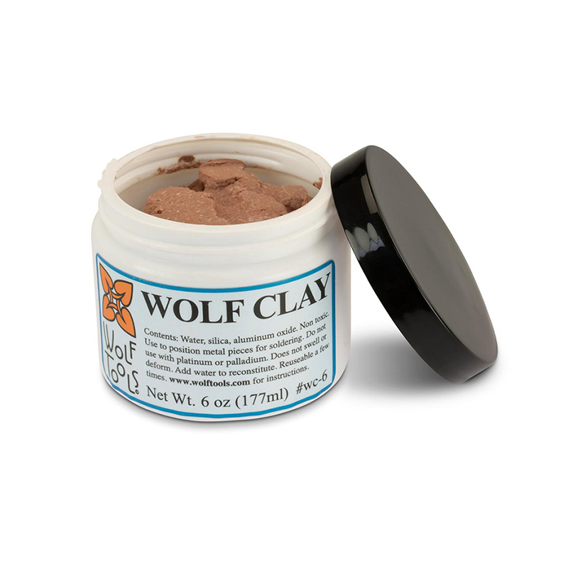 Wolf Jewelry & Watches Tampa Reviews - ウルフはんだ付け粘土 無毒 再利用可能 無収縮粘土 6オンス入りジャー ジュエリー金属保持用