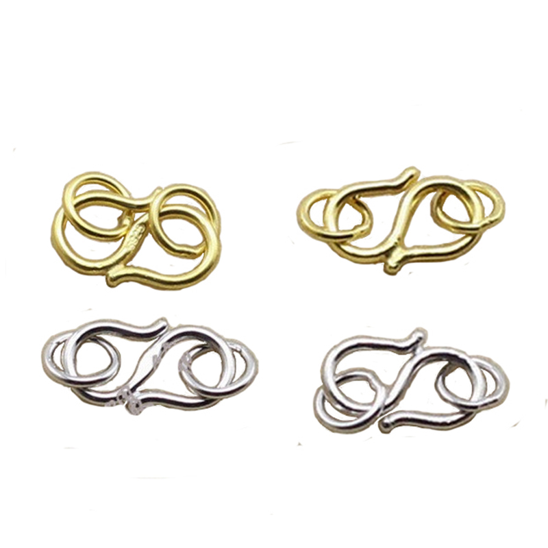 Sterling Silver Ring - 10個入り シルバー925製 ブレスレット用留め金具 スターリングシルバー製 ジャンプリング S字型