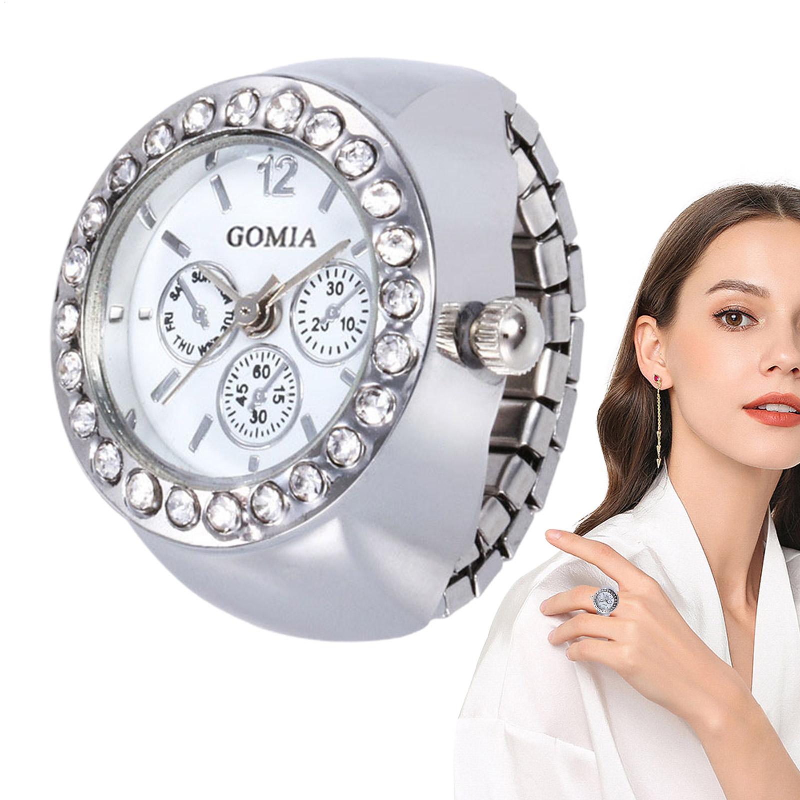 Vintage Jewelry Watches Women - 指輪型腕時計 レディース ヴィンテージ クォーツ時計 ファッション クォーツ時計