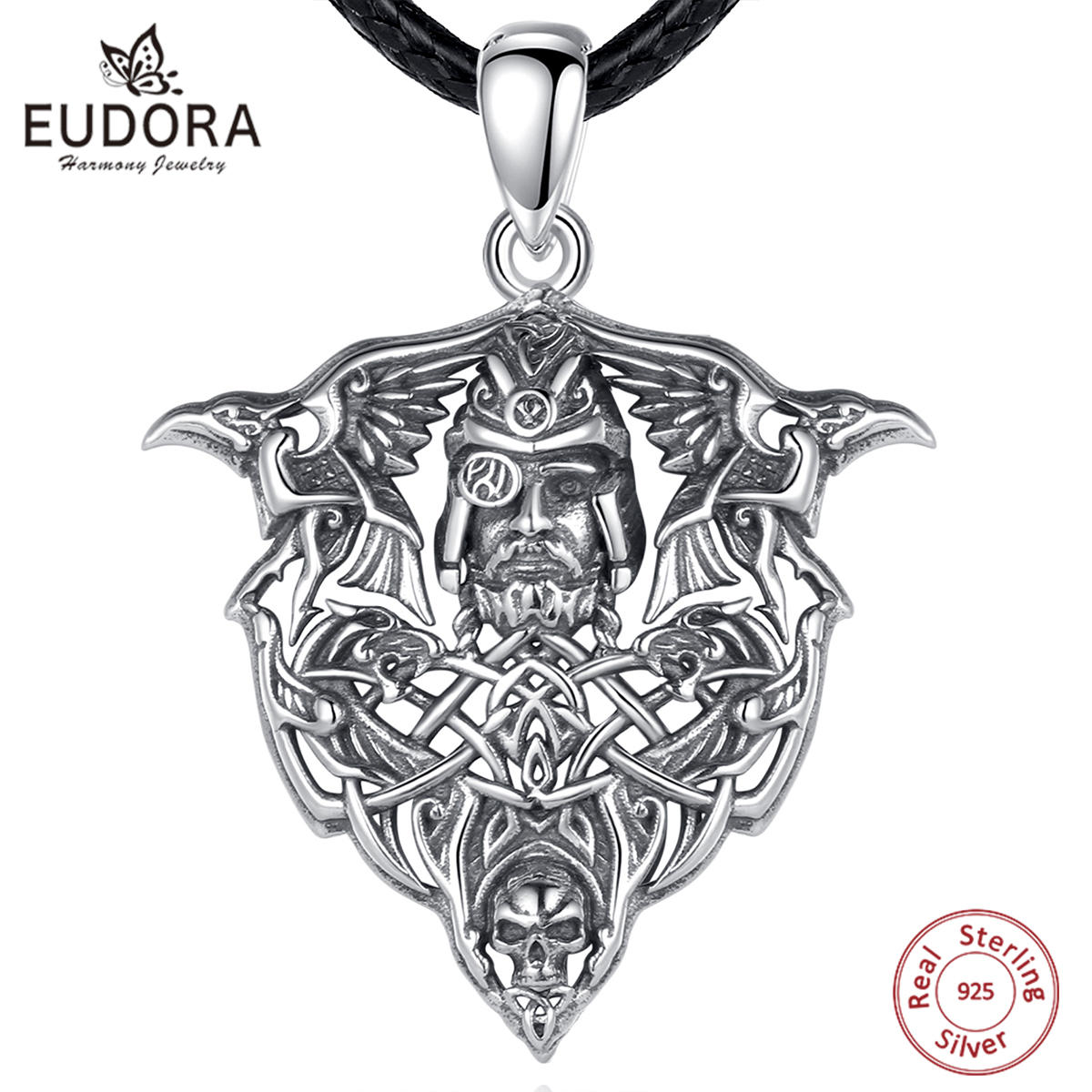 Wolf Jewelry & Watches Tampa Reviews - Euorea 925-男性用スターリングシルバーバイキングウルフネックレス,ヴィンテージシュノーdic,戦士のスカルペンダント,個性,ギフト