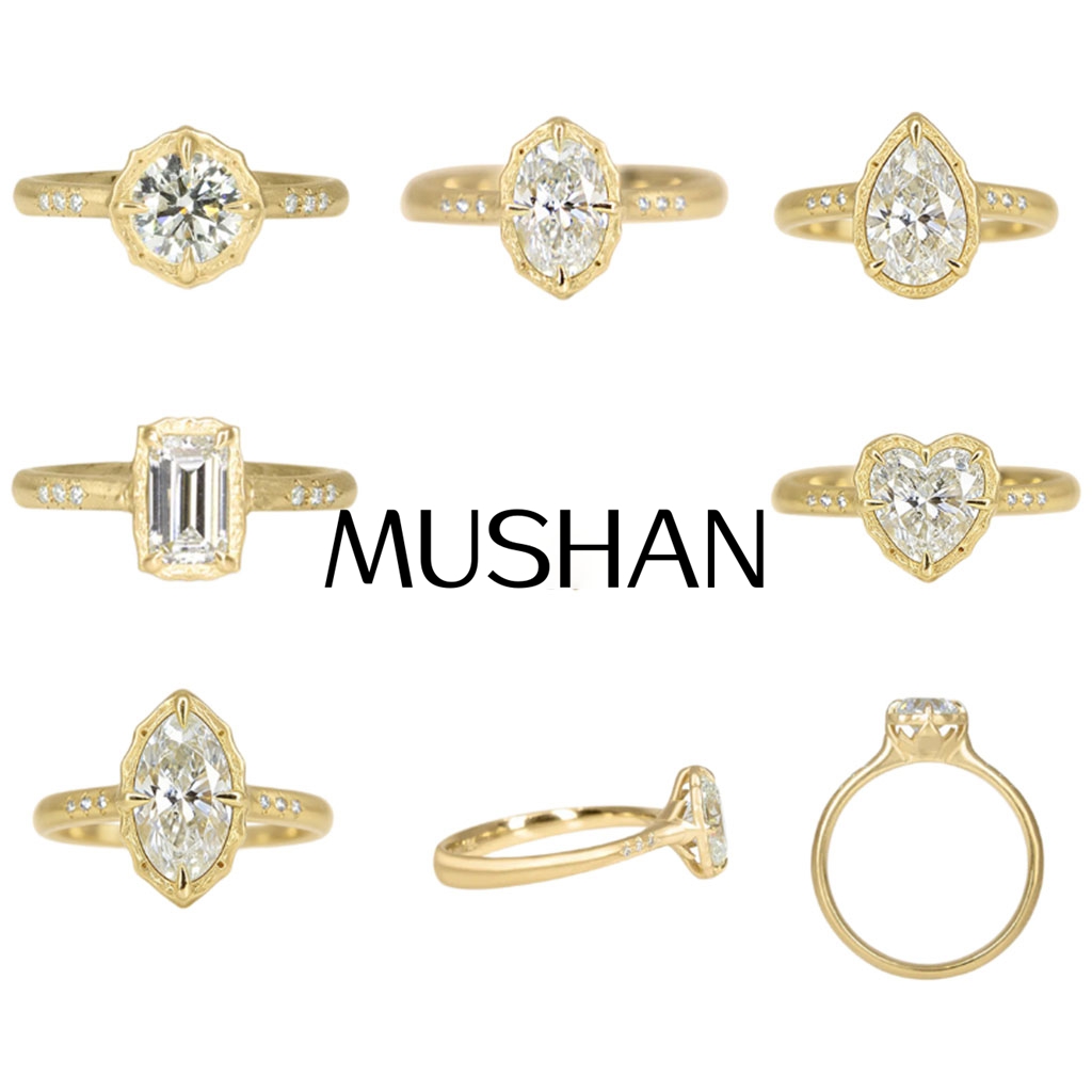 Sterling Silver Ring - MUSHAN カスタムジュエリー 925 スターリングシルバーリング モアサナイト D