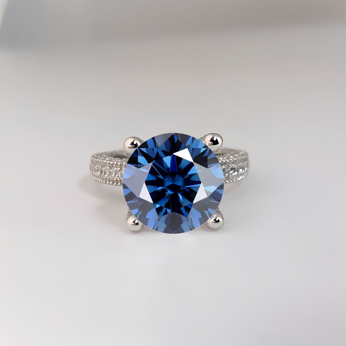 5カラットの本物のモアッサナイトダイヤモンドリング、s925 - Sterling Silver Ring のレビューと価格