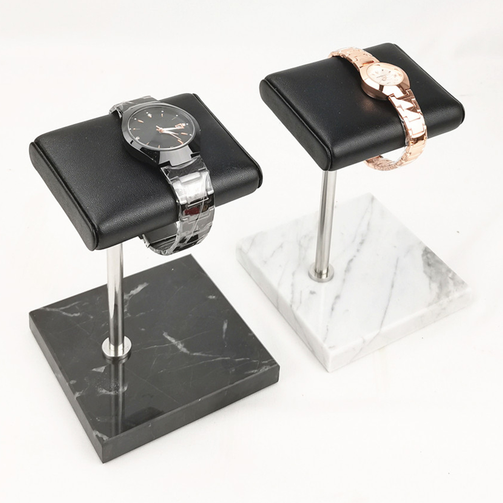 ポータブルpuレザーと大理石の時計ディスプレイスタンド,ブレ - Jewelry Store For Watches のレビューと価格