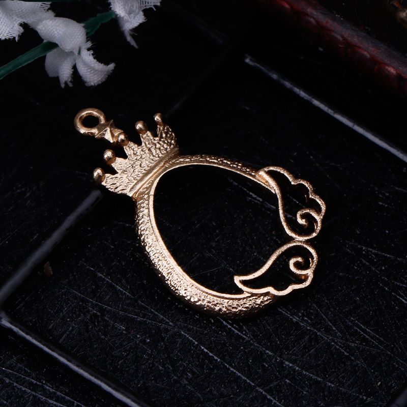 4個の金属フレームアンティーク絶妙な花エポキシ樹脂工芸uv樹 - Jewelry Making Watches のレビューと価格
