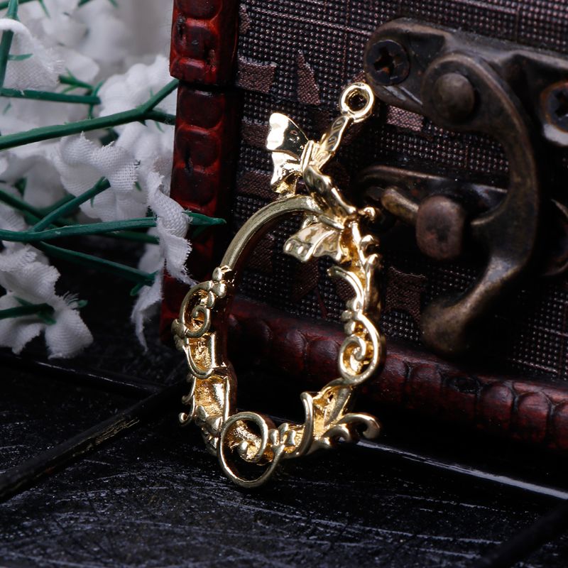 4個の金属フレームアンティーク絶妙な花エポキシ樹脂工芸uv樹 - Jewelry Making Watches のレビューと価格