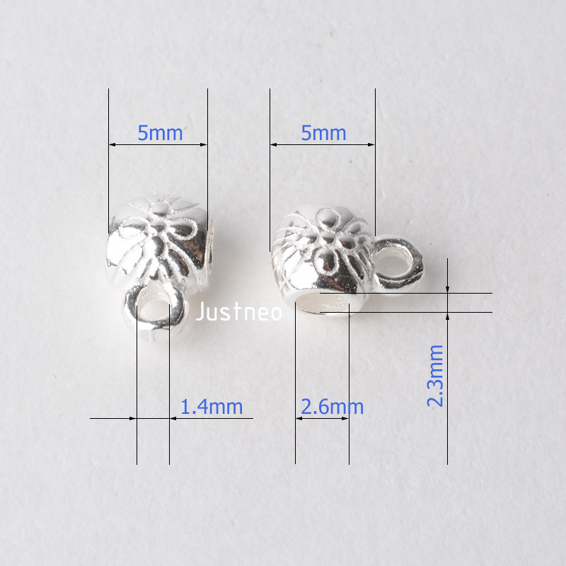 固体 925 スターリングシルバーチューブスペーサービーズコ - Sterling Silver Ring のレビューと価格