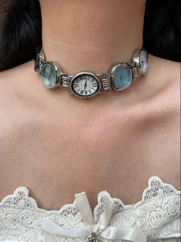 ニッチステッチウォッチペンダントネックレス サイバーパンク  - Jewelry Type Watches のレビューと価格