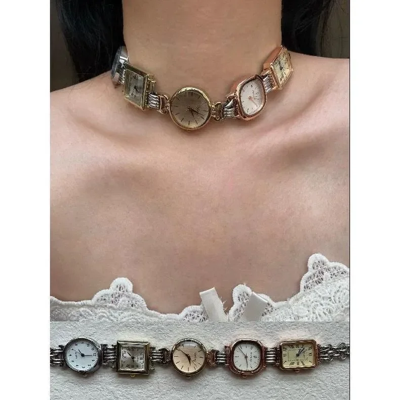ニッチステッチウォッチペンダントネックレス サイバーパンク  - Jewelry Type Watches のレビューと価格