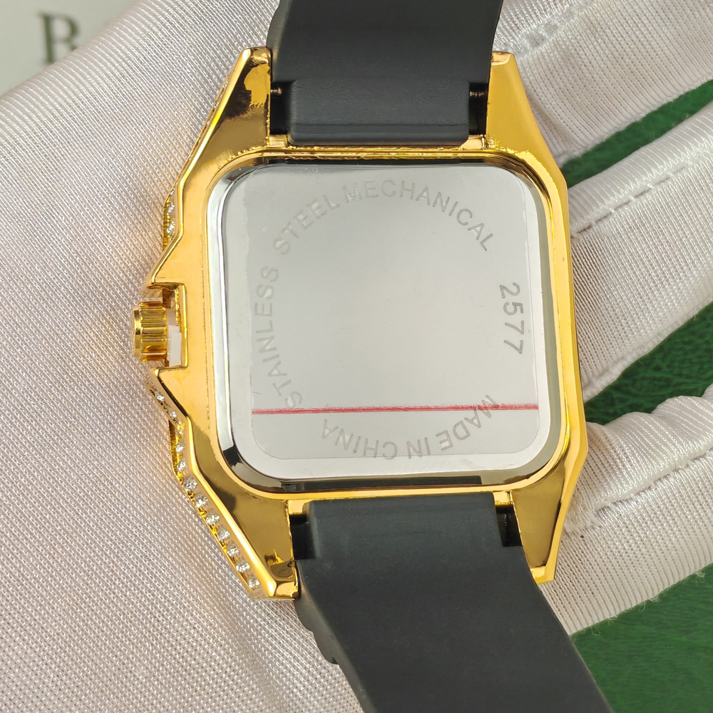 ヒップホップアイスアウトブリンブリンスクエアフルダイヤモンド - Jewelry Type Watches のレビューと価格