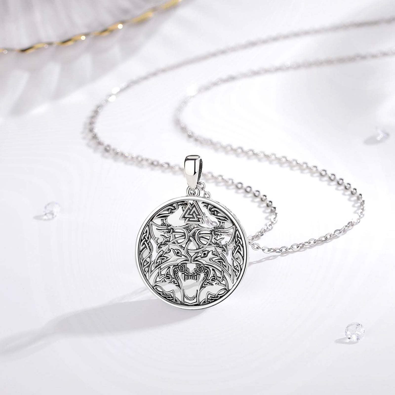 Eudora 925 スターリングシルバーバイキングウルフネ - Wolf Jewelry & Watches Tampa Reviews のレビューと価格