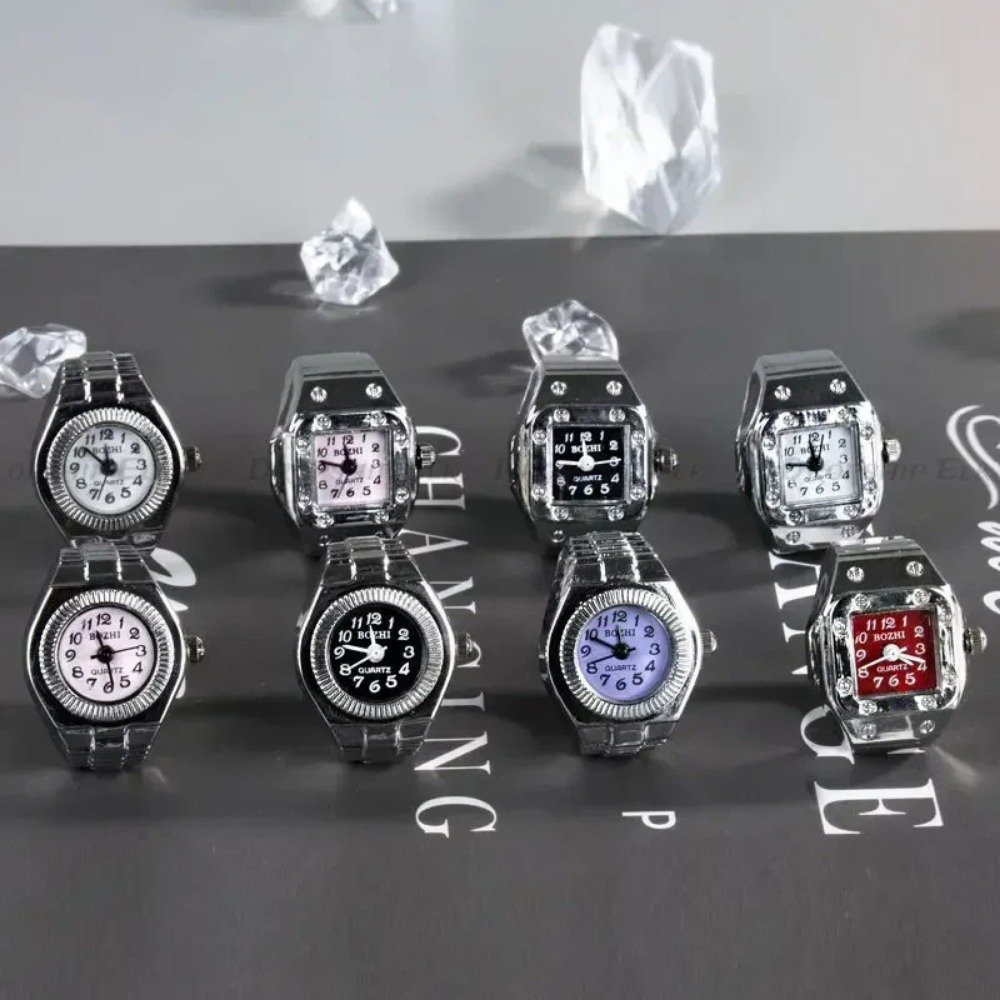 ヴィンテージパンククォーツフィンガーウォッチリング女性男性カ - Vintage Jewelry Watches Women のレビューと価格