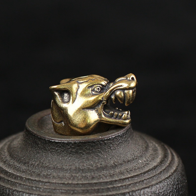 オオカミの彫刻,真ちゅう製のパラコードビーズ,手作りのストラ - Wolf Jewelry & Watches Tampa Reviews のレビューと価格