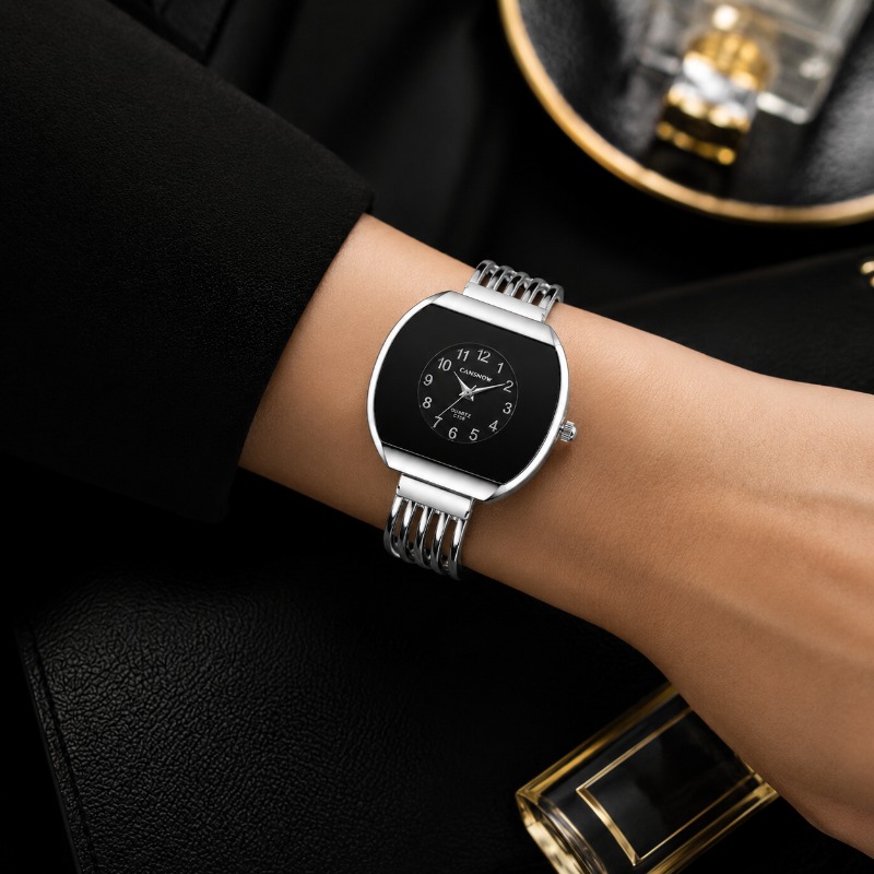 ヴィンテージスタイル中空オープンバングルレディースウォッチ高 - Vintage Jewelry Watches Women のレビューと価格