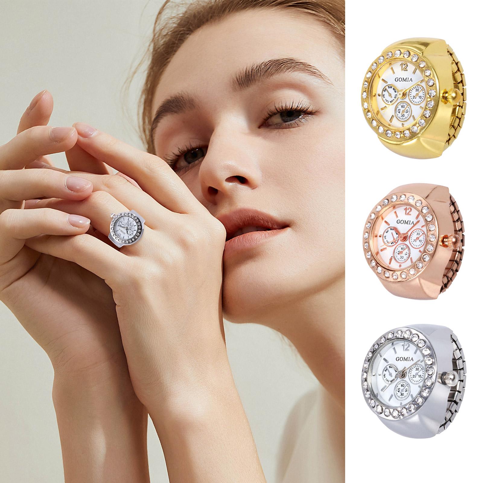 指輪型腕時計 レディース ヴィンテージ クォーツ時計 ファッ - Vintage Jewelry Watches Women のレビューと価格