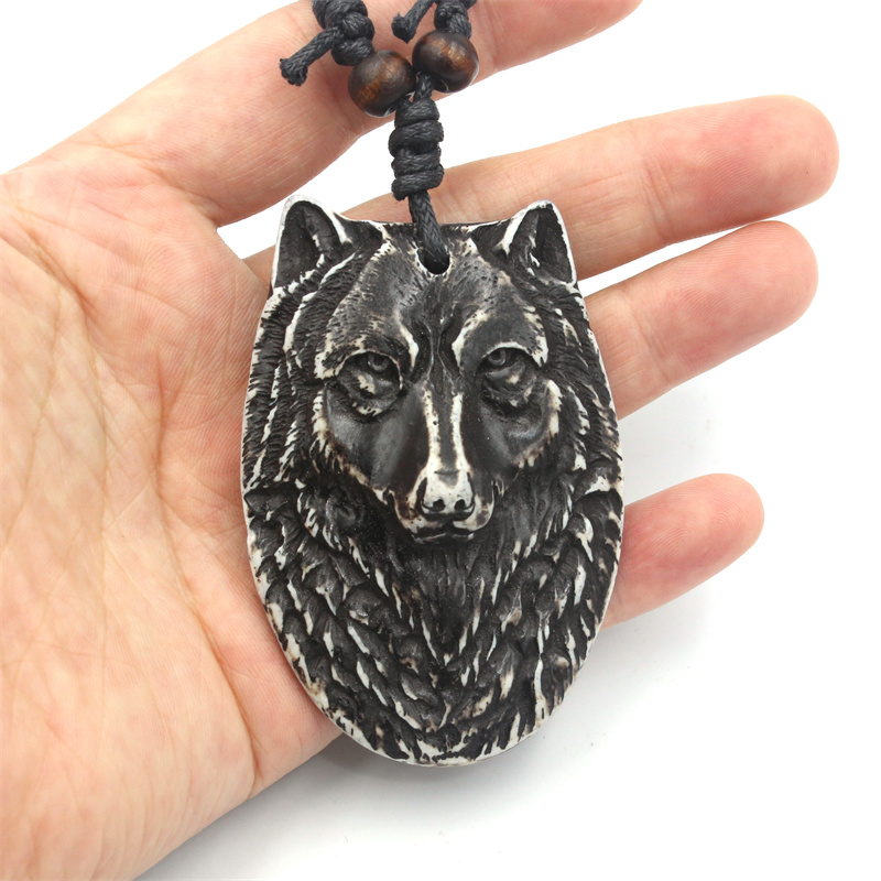 男性と女性のためのウルフペンダントネックレス、クールなシミュ - Wolf Jewelry & Watches Tampa Reviews のレビューと価格