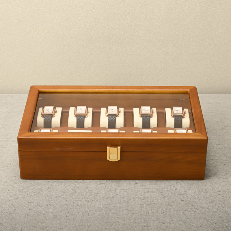 Oirlv 10 グリッド時計ボックス木製ジュエリーボックス - Jewelry Type Watches のレビューと価格
