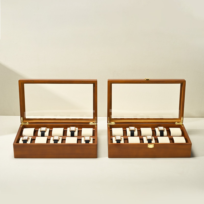 Oirlv 10 グリッド時計ボックス木製ジュエリーボックス - Jewelry Type Watches のレビューと価格