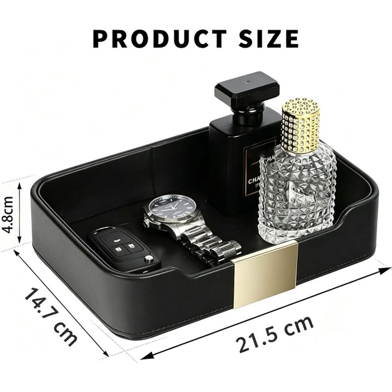 ABMH-PU レザーキーボックス、キートレイ、玄関収納トレ - Jewelry Store For Watches のレビューと価格