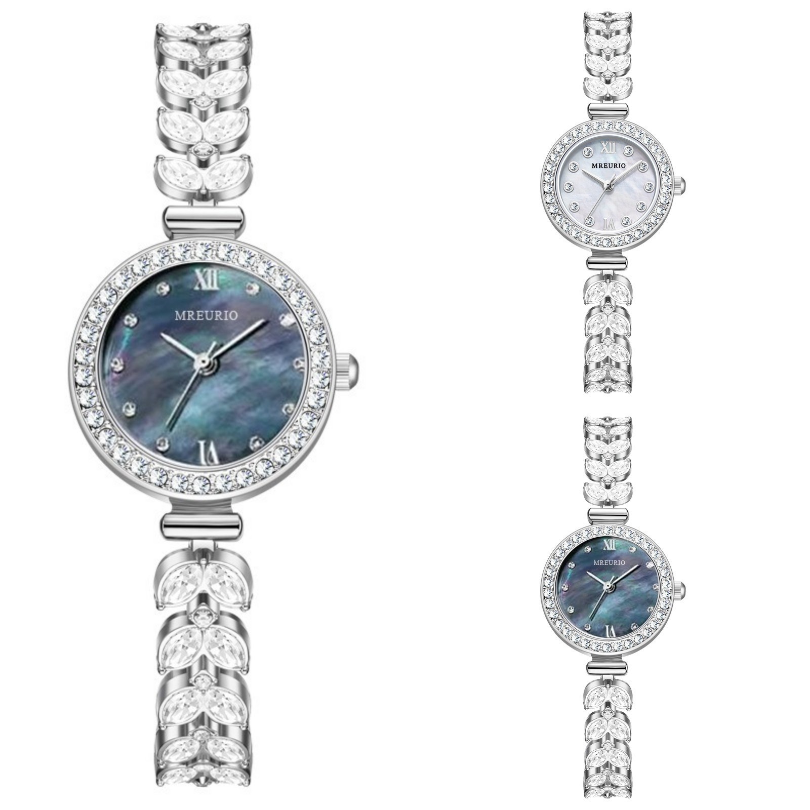 レディースヴィンテージラインストーンウォッチエレガントクリス - Vintage Jewelry Watches Women のレビューと価格