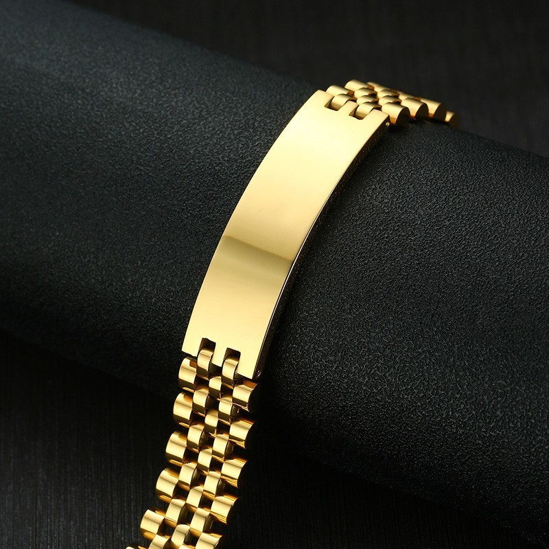 Vnox メンズ 15 ミリメートルワイド id タグブレス - Jewelry Type Watches のレビューと価格