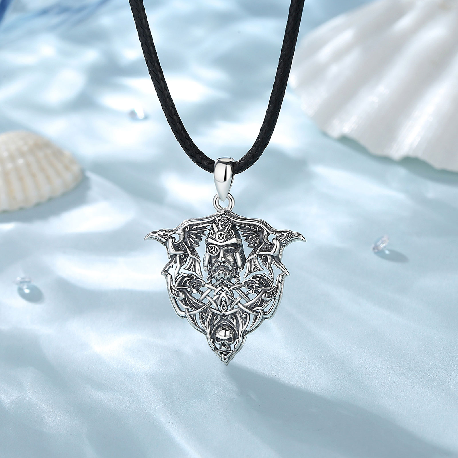 Euorea 925-男性用スターリングシルバーバイキングウ - Wolf Jewelry & Watches Tampa Reviews のレビューと価格