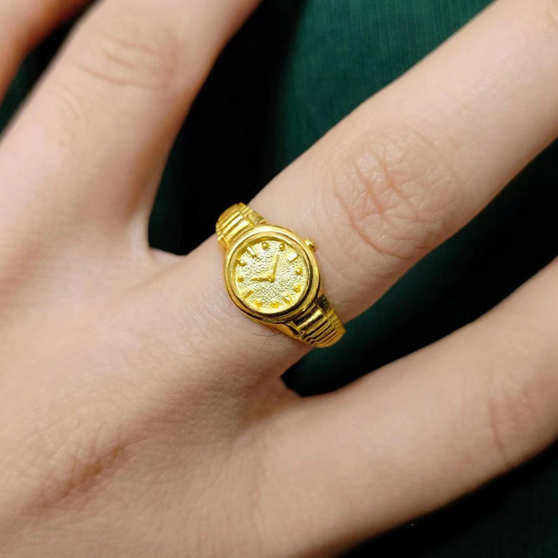 男性と女性のためのヴィンテージパンククォーツ指時計リング,オ - Vintage Jewelry Watches Women のレビューと価格
