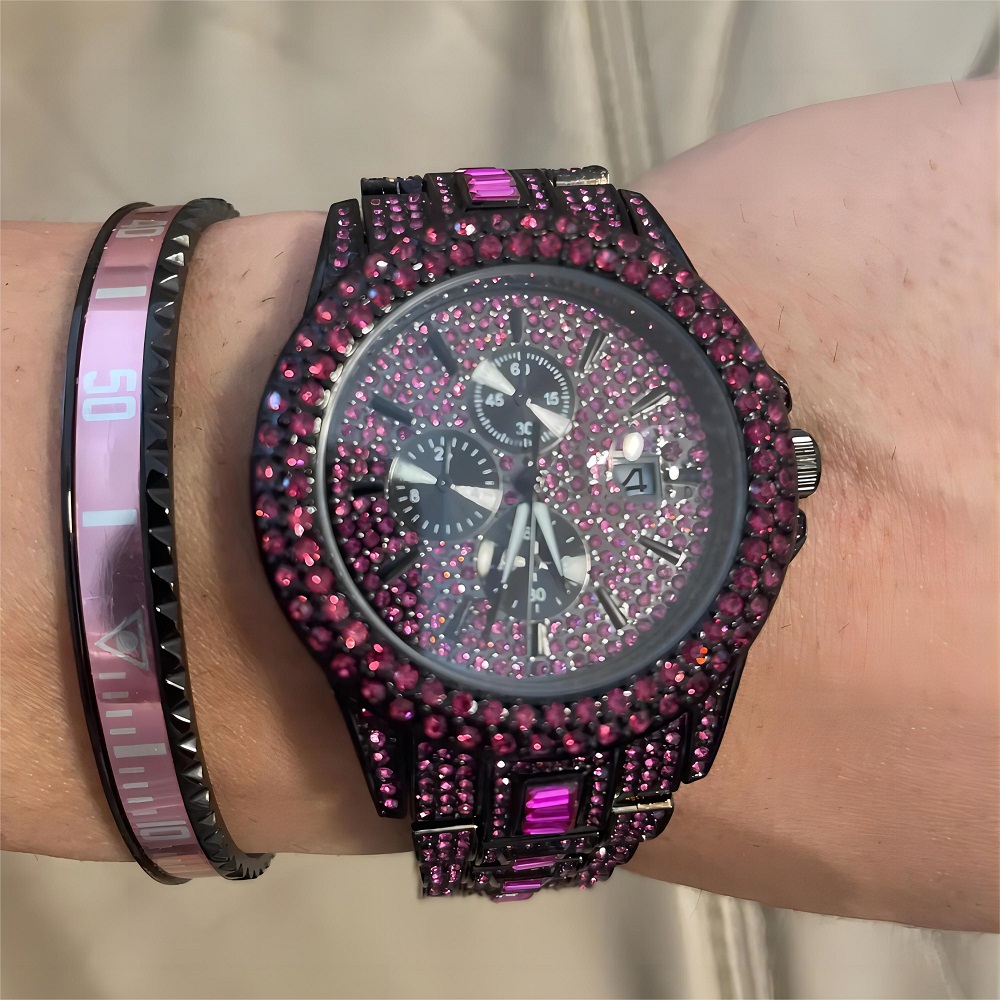 熱い販売レッドアイス腕時計男性ファッションブランド UNIG - Jewelry Type Watches のレビューと価格