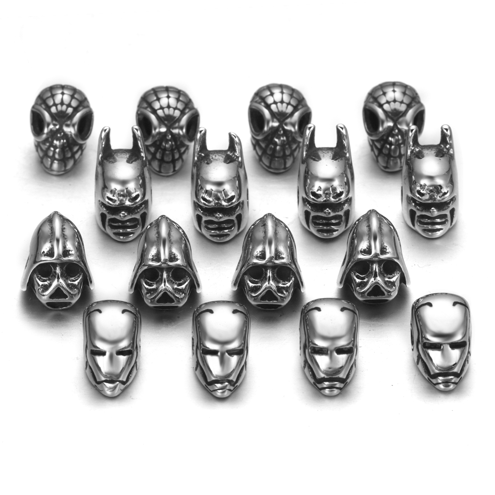 ステンレス鋼動物オオカミバイキング戦士ヘルメットビーズ 2  - Wolf Jewelry & Watches Tampa Reviews のレビューと価格