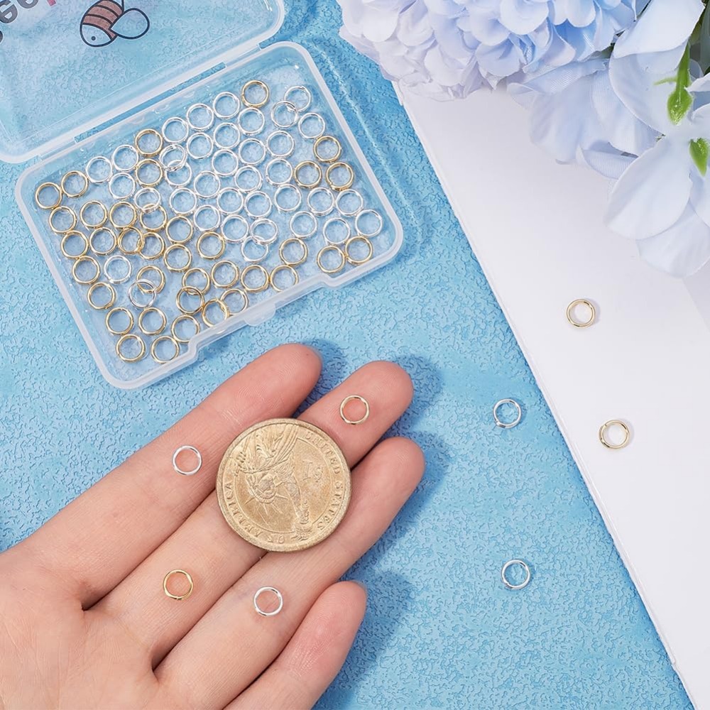 1 ボックス 80 個分割ジャンプリング 24K ゴールドと - Sterling Silver Ring のレビューと価格