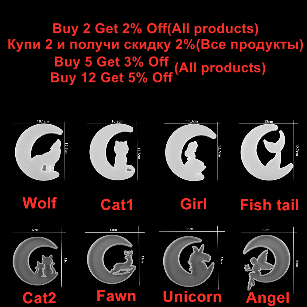スマイリームーン樹脂型ミラームーン子鹿猫シリコーン金型ウルフ - Wolf Jewelry & Watches Tampa Reviews のレビューと価格