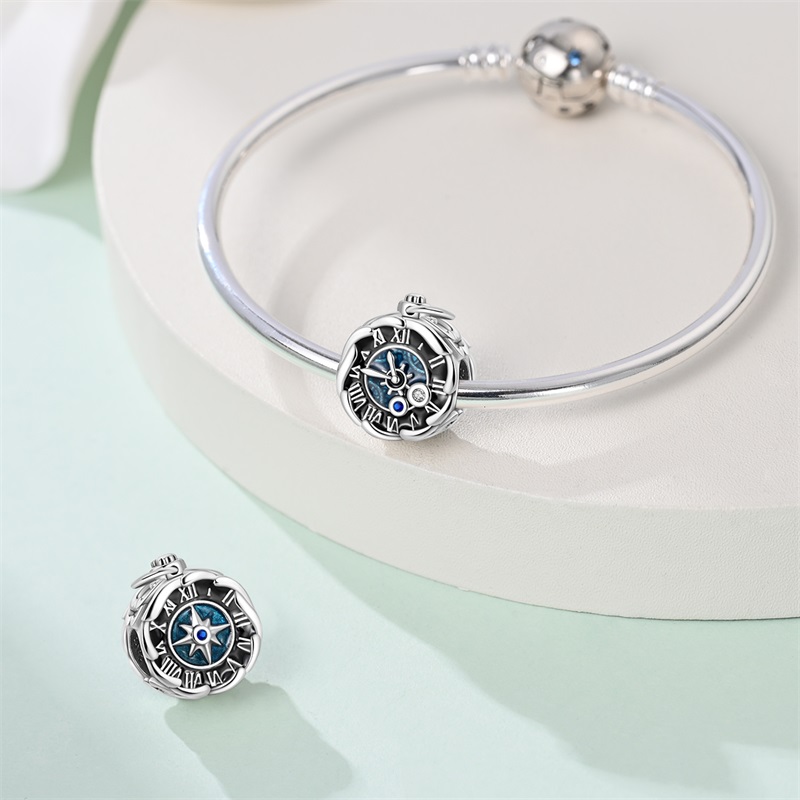 925 スターリングシルバーチャームビーズ CZ ジルコンレ - Jewelry Making Watches のレビューと価格