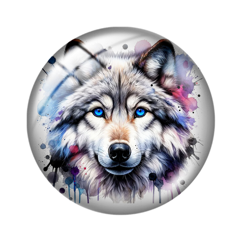 水彩ガラスカボション,12mm/16mm/18mm/25mm - Wolf Jewelry & Watches Tampa Reviews のレビューと価格