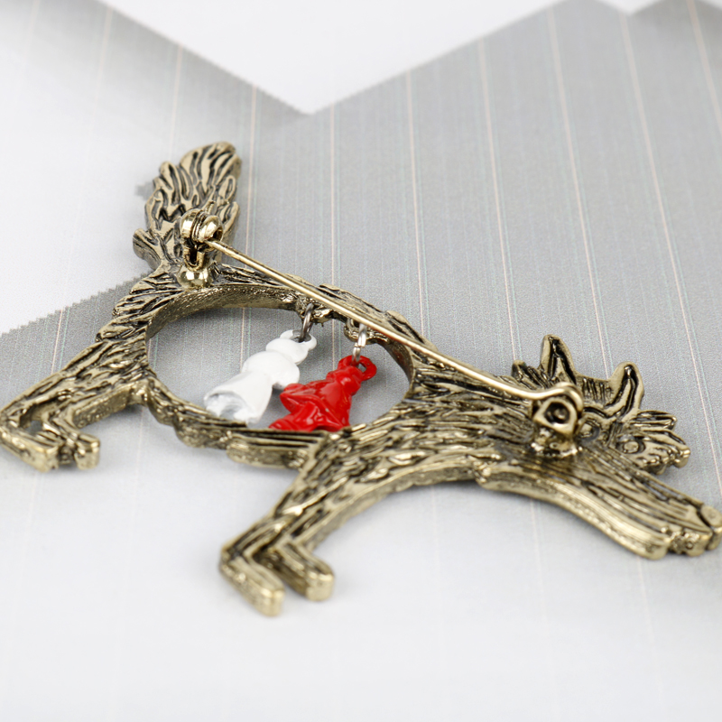 ヴィンテージウルフアンドベビーブローチピン,妖精の物語のテー - Wolf Jewelry & Watches Tampa Reviews のレビューと価格