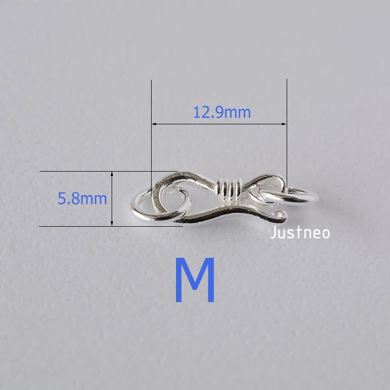 スターリングシルバー S フック & アイ フィッシュ クラ - Sterling Silver Ring のレビューと価格