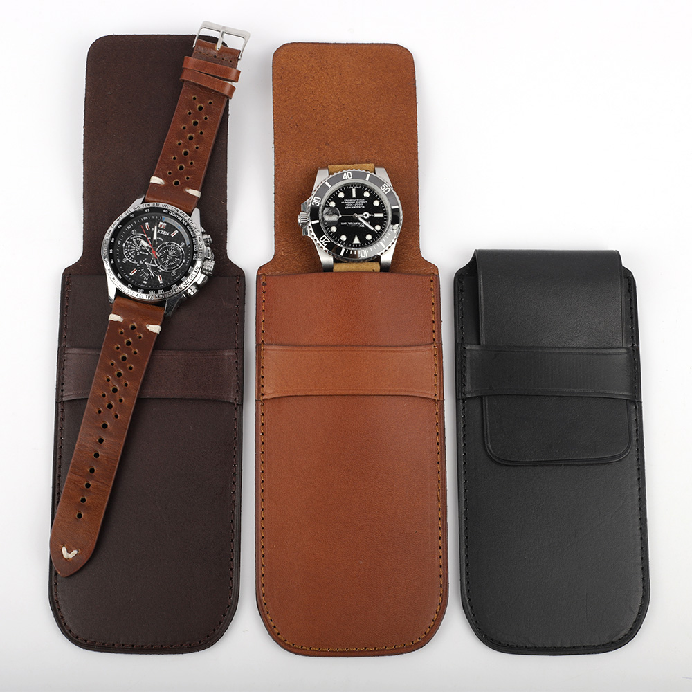 ヴィンテージ本革時計ボックスブレスレット収納バッグポータブル - Vintage Jewelry Watches Women のレビューと価格