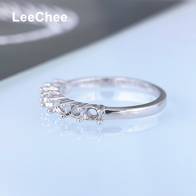 固定バンドリング設定 モアサナイトまたは宝石用 女性手作りジ - Sterling Silver Ring のレビューと価格