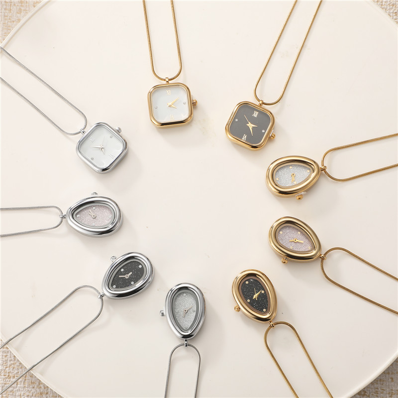 ファッションヴィンテージスクエアドロップステンレススチールネ - Vintage Jewelry Watches Women のレビューと価格